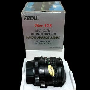 Focal 28mm F2.8 Multi-Coated Auto Diaphragm Wide-Angle Lens for Canon Mount